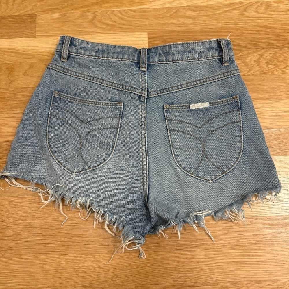 Rolla’s Dusters Short High Rise Slim Sylvie Blue Size 28 - Picture 3 of 5